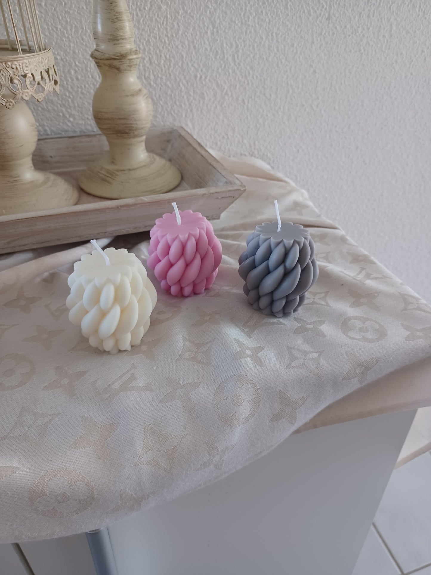 "gestrickte" Kerze
