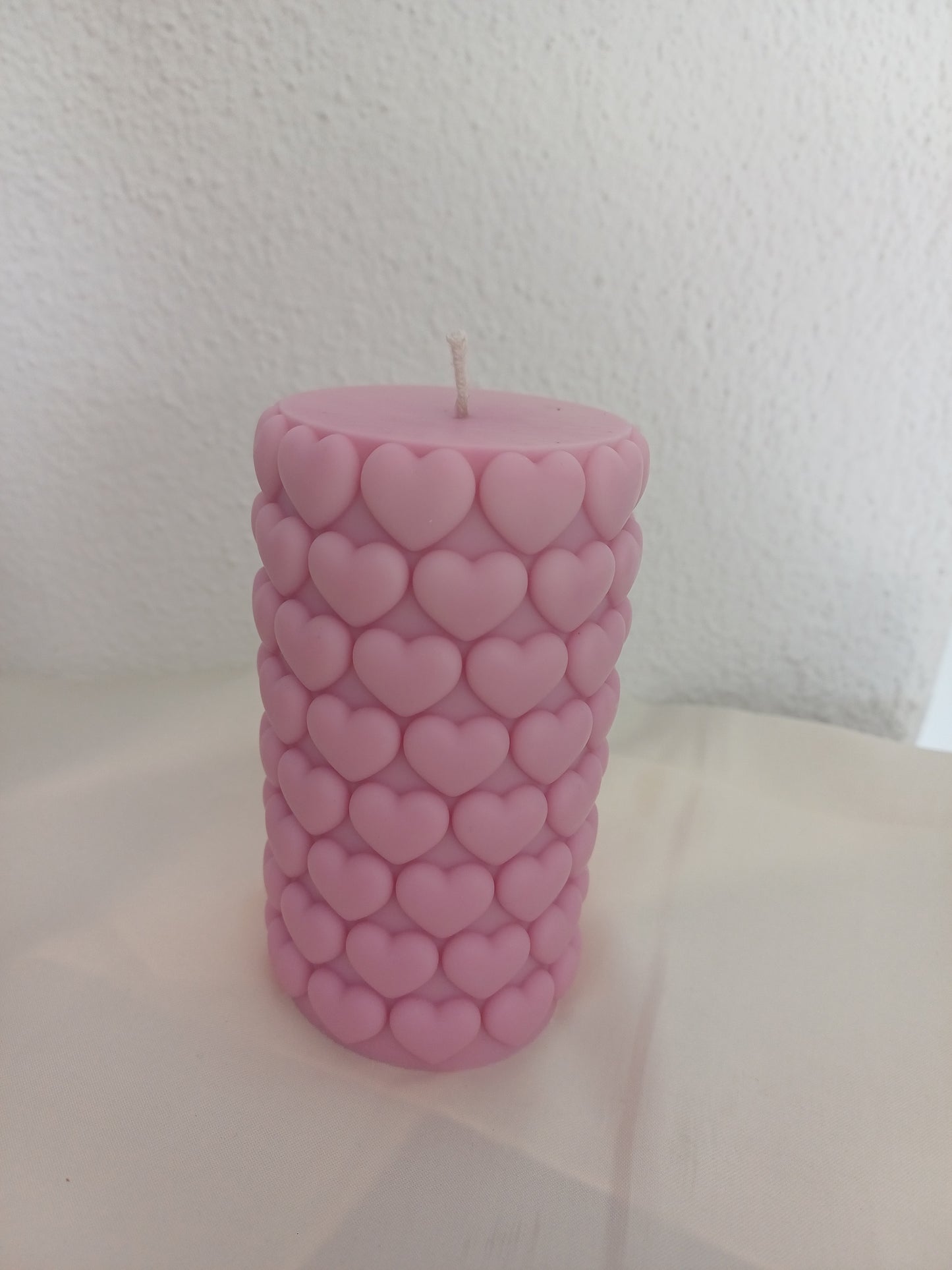 Zylinderkerze "Hearts"
